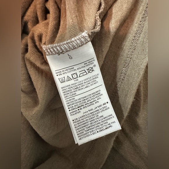 Old Navy Soft-Washed Crewneck T-Shirt Tan Brown Men’s L - Picture 4 of 4